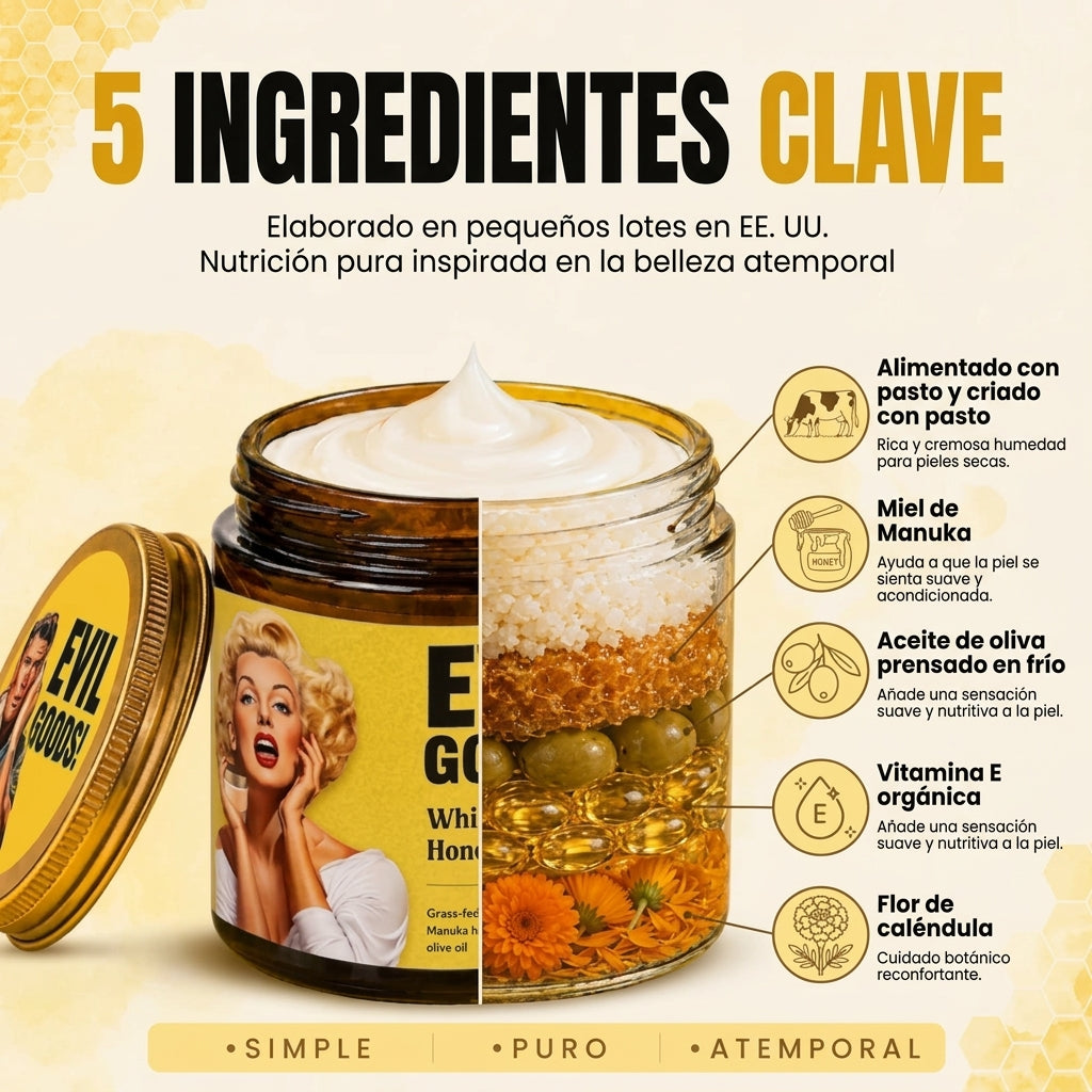 Crema Nutritiva Revitalizante 5 en 1 - Evil Goods®